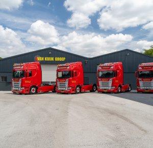 Van Kuijk Groep uit Helvoirt breidt vloot wederom uit met vier nieuwe Scania R530 V8 trekkers